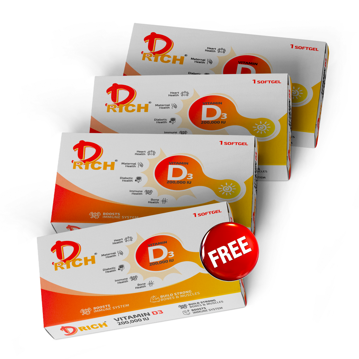 Sois life D-Rich Vitamin D3 200,000 IU | Bundle Offer