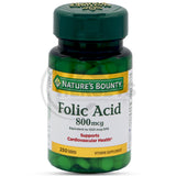 Nature's Bounty Folic Acid 800 mcg 250 Tablets