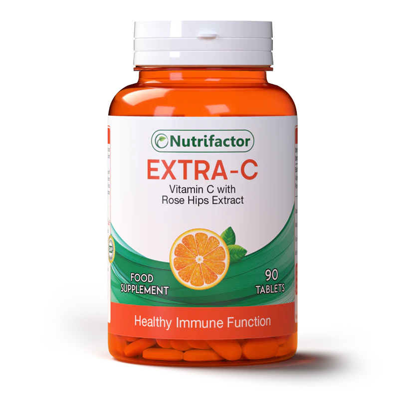 Nutrifactor Extra C Vitamin C with Rose Hips Extract 90's Tablets