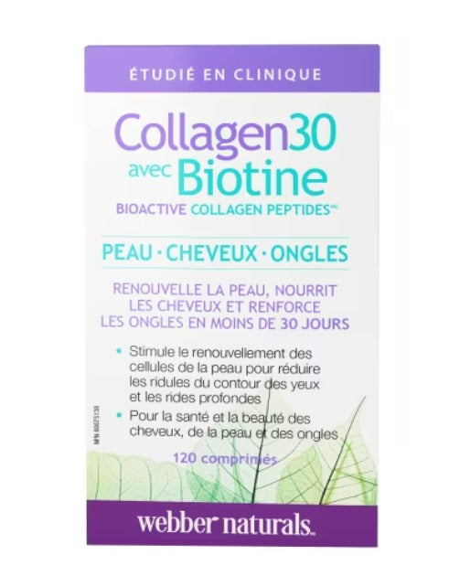 Webber Naturals Collagen30 Hair Skin Nails 120 Tablets
