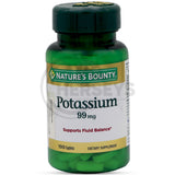 Nature's Bounty Potassium 99 mg 100 Caplets