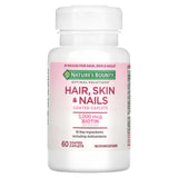 Nature's Bounty Hair Skin & Nails 3000 mcg of Biotin 60 Coated Caplets