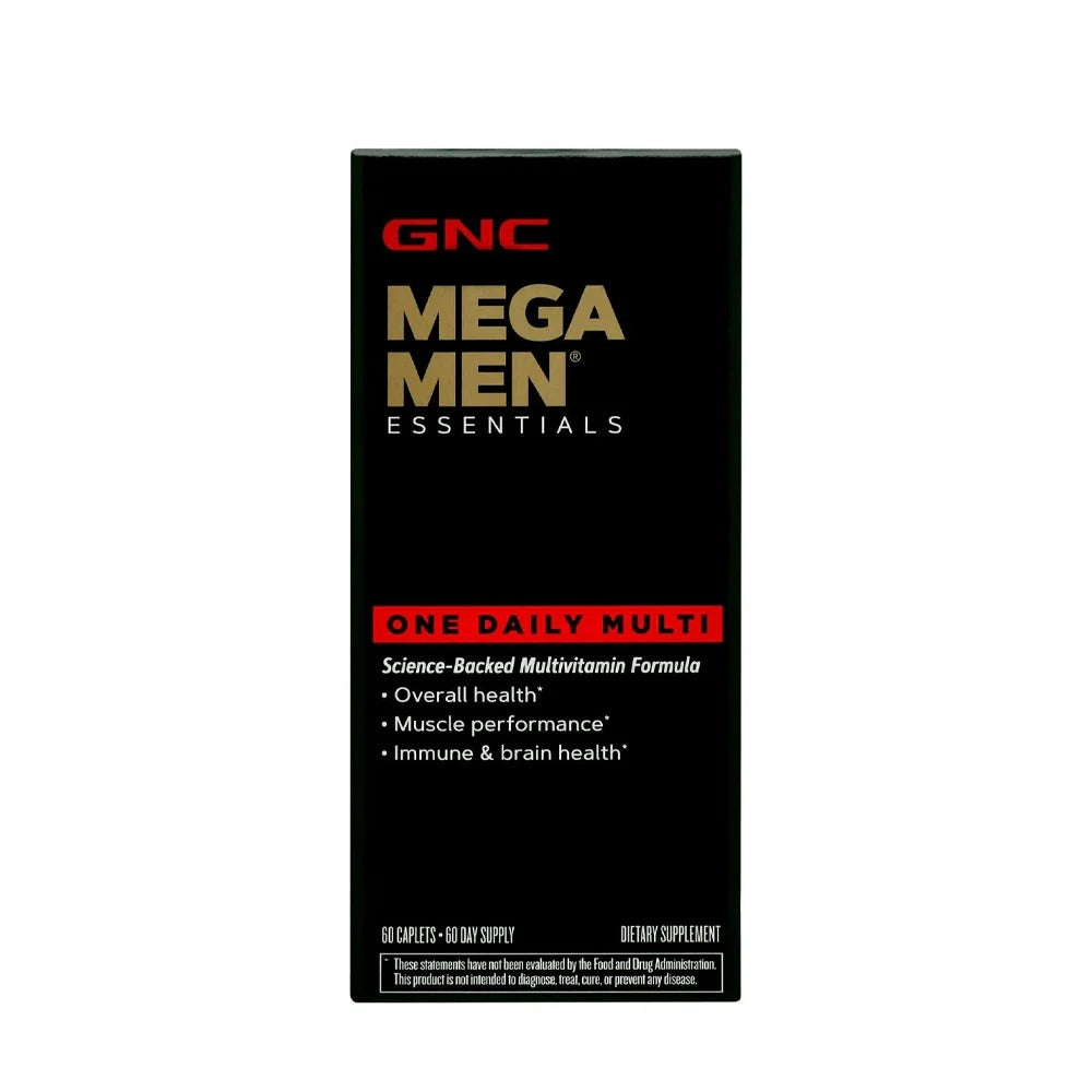 GNC Mega Men Essentials One Daily Multi 60 Caplets ( expiry 06/2026 )