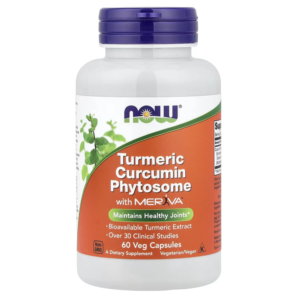 NOW Foods Turmeric Curcumin Phytosome with Meriva 500 mg 60 Veg Capsules