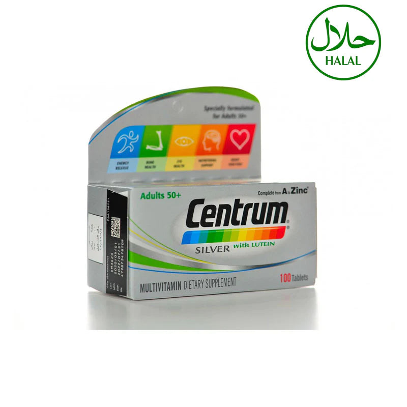 Centrum Silver with Lutein Adults 50+ 100 Tablets