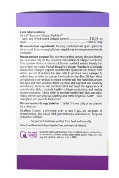 Webber Naturals Collagen30 Hair Skin Nails 120 Tablets