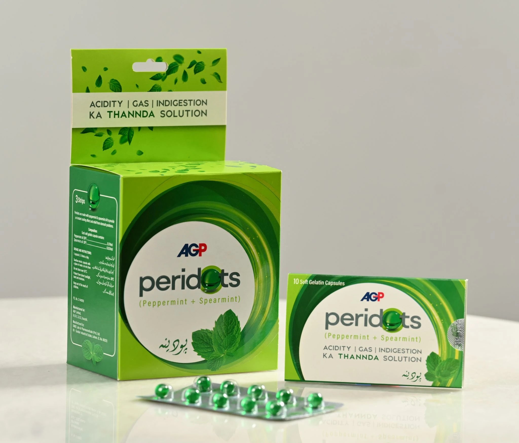 AGP PeriDots Peppermint Plus Spearmint Soft Gelatin 30 Capsules