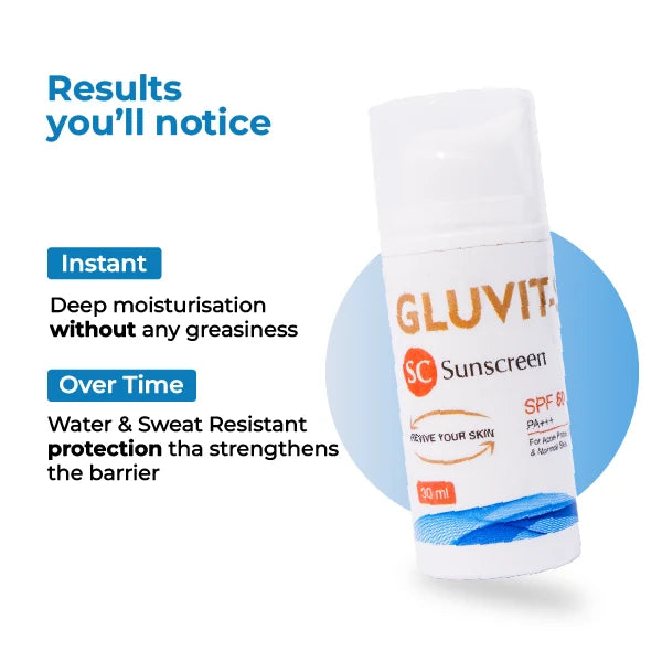 Gluvit-S Sunscreen SPF 60 30 ml