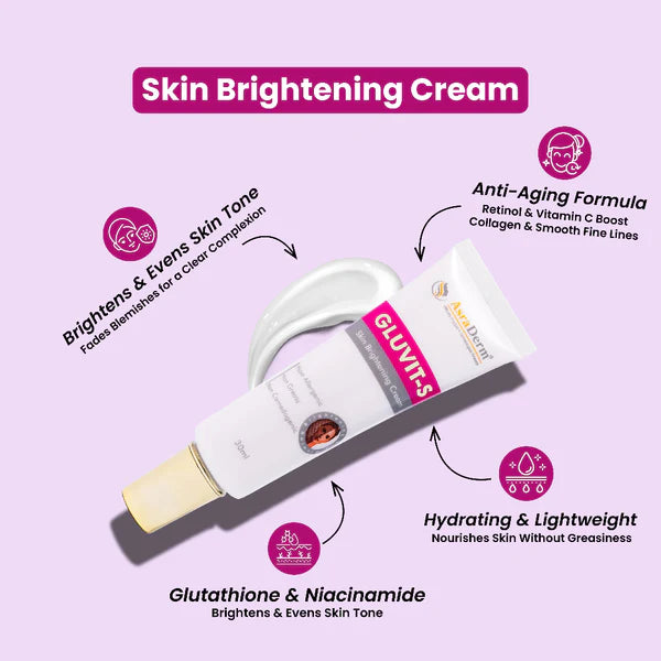 Gluvit-S Glutathione Skin Brightening Cream 30ml