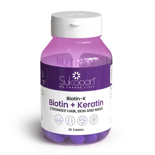 Nutrify BIOTIN-K (Biotin + keratin) | Stronger Hair, Skin & Nails