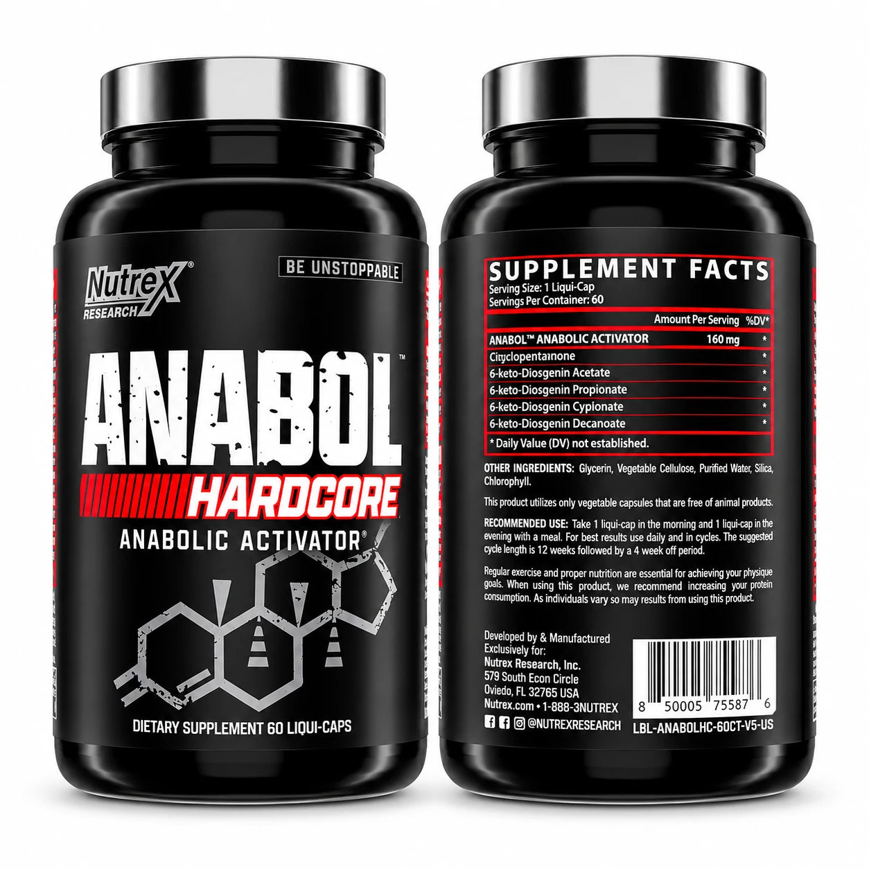 Nutrex Research Anabol Hardcore 60 Liqui-Caps
