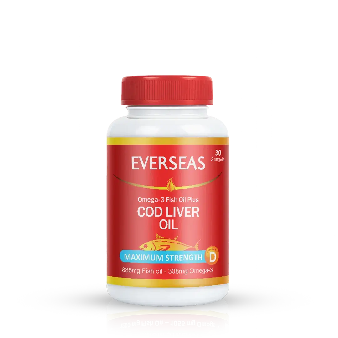 Everseas Cod Liver Oil Maximum Strength Softgels