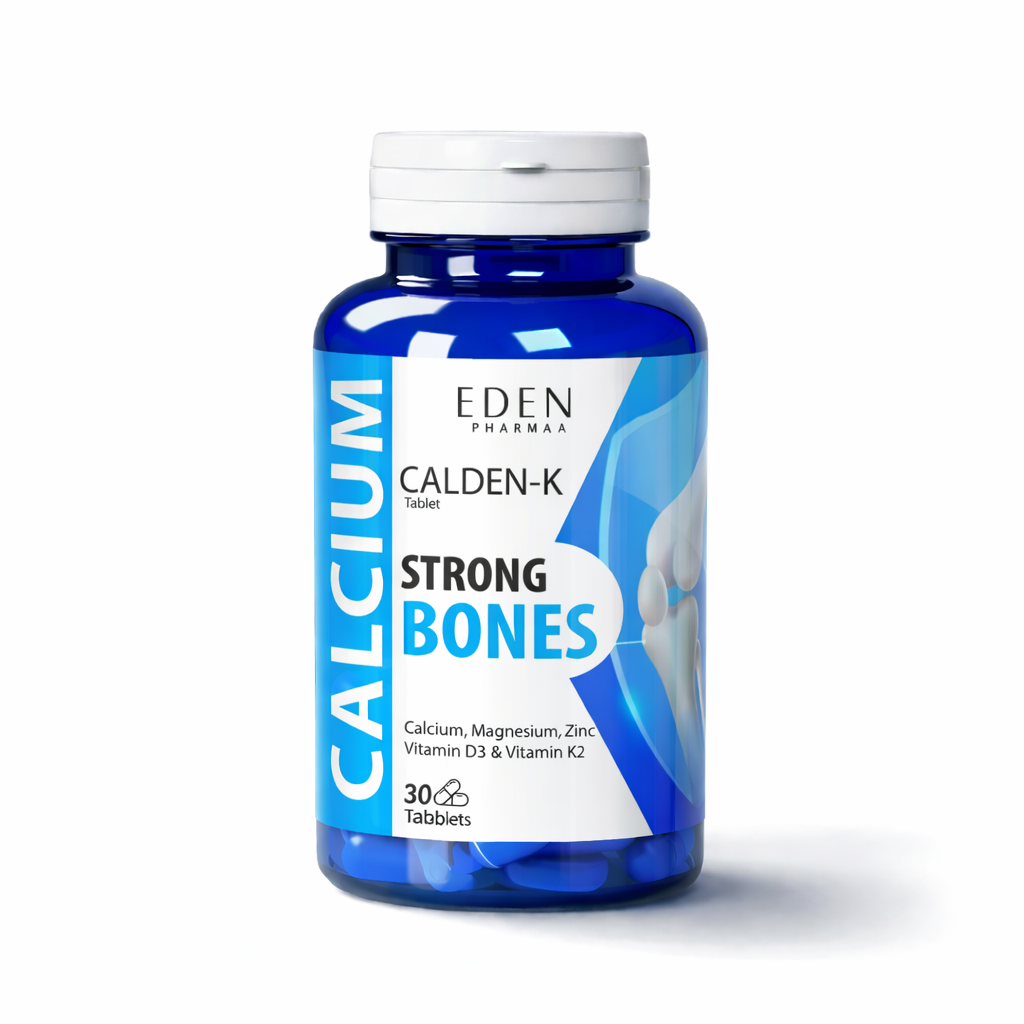 Eden Pharma Calden-K Calcium Magnesium Zinc with Vitamin D3 & K2 30 Tablets