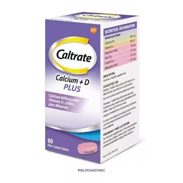 Caltrate Calcium Plus D Plus 60 Film Coated Tablets