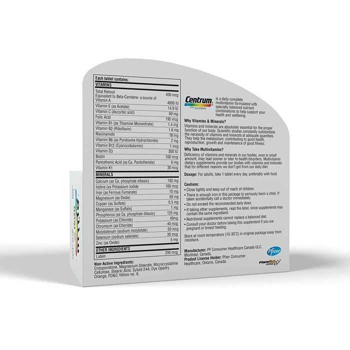 Centrum with Lutein Multivitamin 100 Tablets