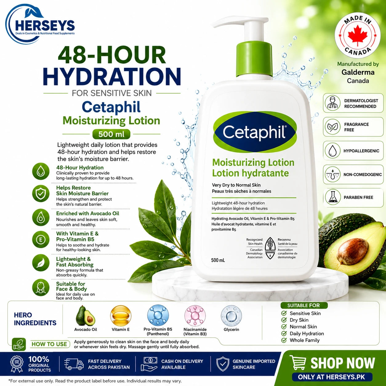 Cetaphil Moisturizing Lotion 500 ml