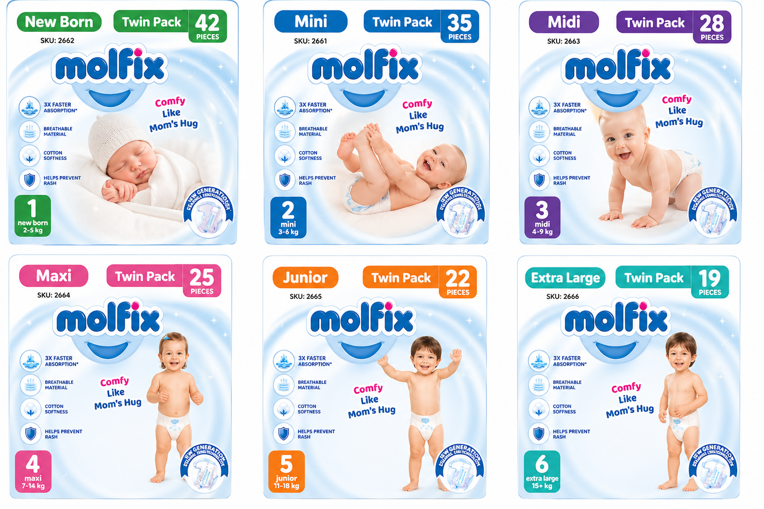 Molfix Diaper Twin Pack