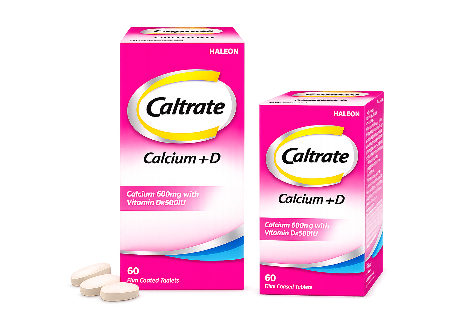 Caltrate 600+D3 Calcium & Vitamin D3 Supplement 60 Tablets
