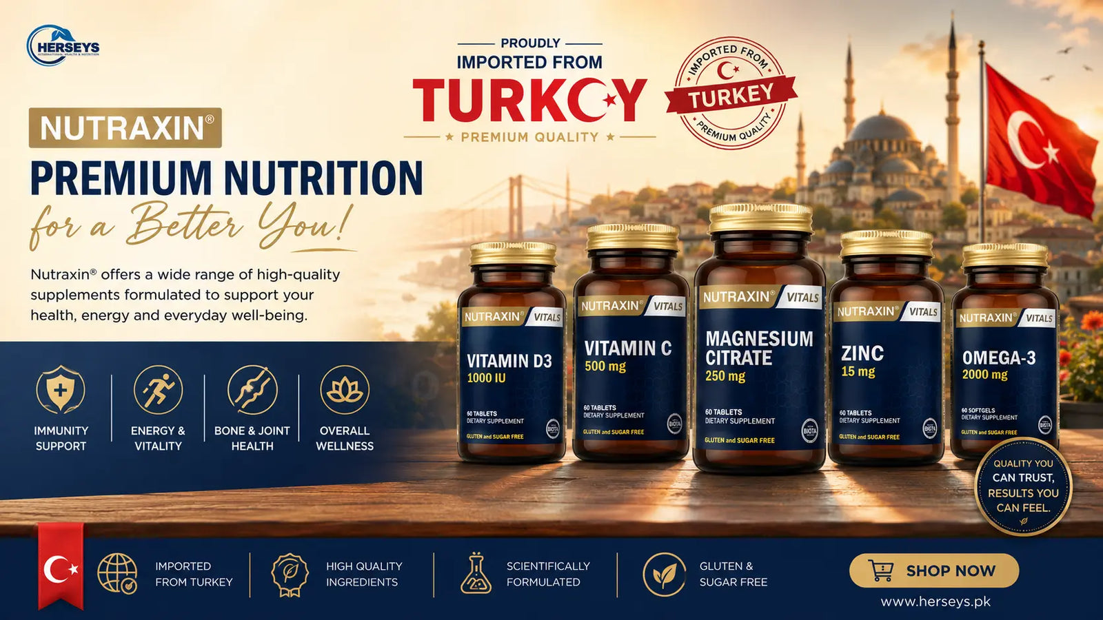 banner displaying Cerave products available on herseys.pk