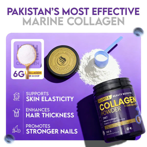 Gluvit-S Hydrolyzed Marine Collagen Powder 200g