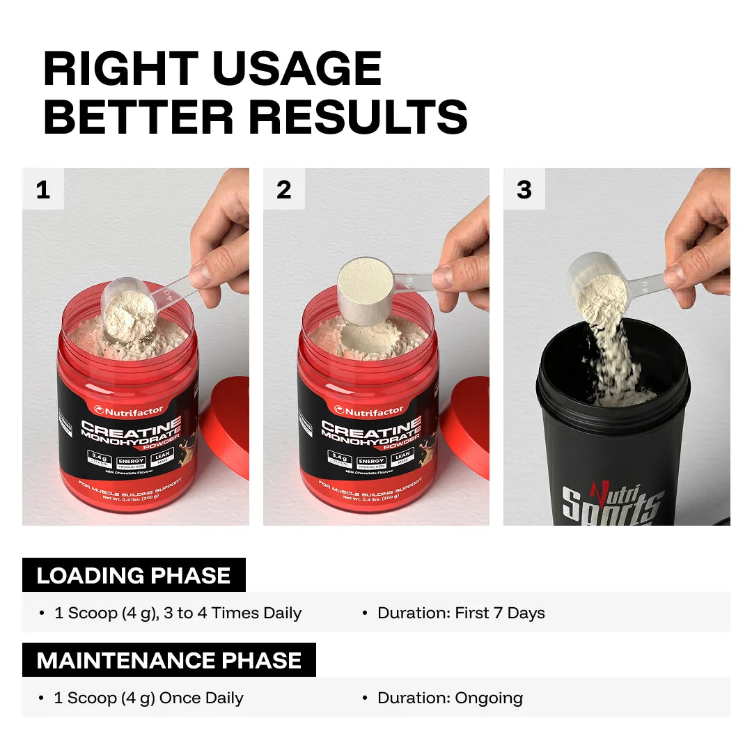 Nutrifactor Creatine Monohydrate Powder 200 G