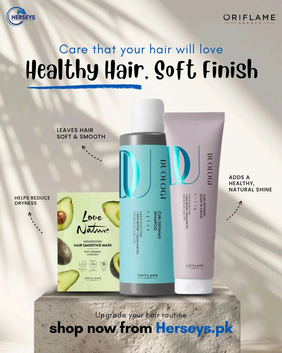 Oriflame Duologi Curl Defining Hair Care Bundle