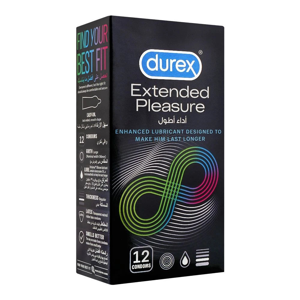 Durex Extended Pleasure Condoms 12 Pack