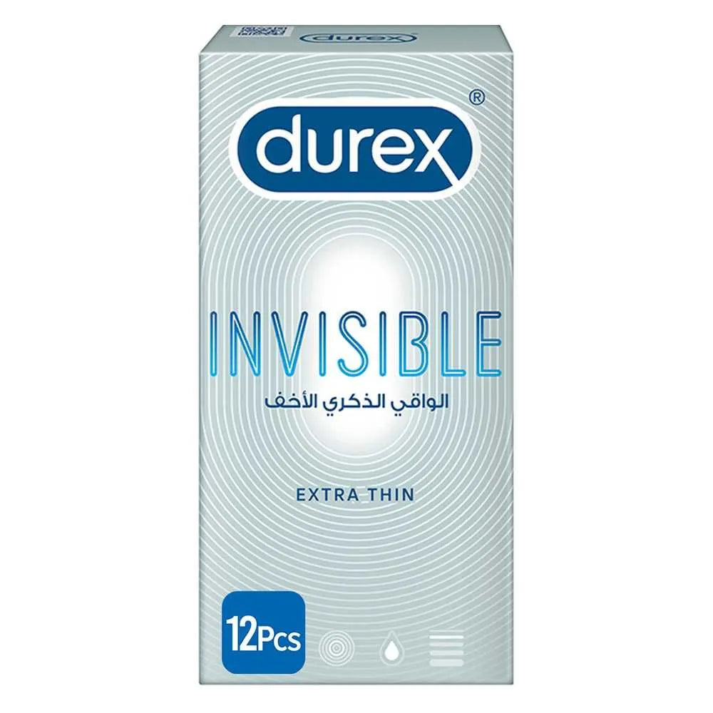 Durex Invisible Extra Thin Condoms 12 Pack durex-invisible-extra-thin-condoms-12-pack