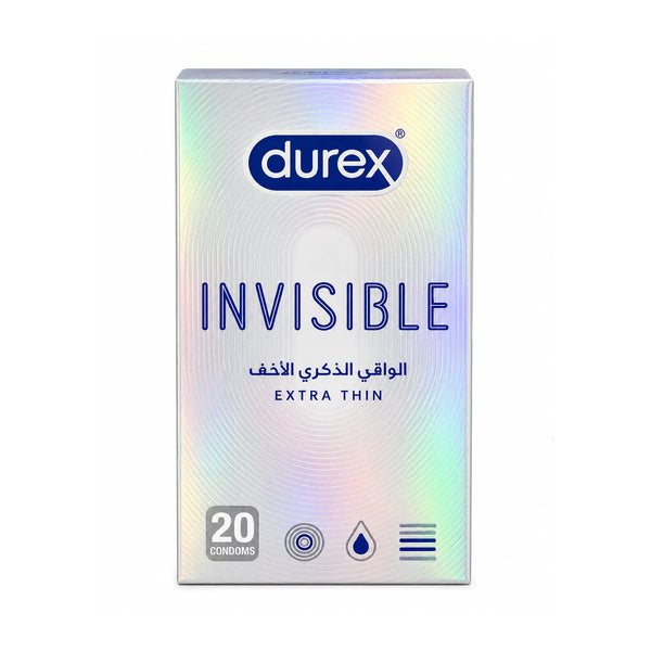 Durex Invisible Extra Thin Extra Lubricated Condoms 20 Pack Durex Invisible Extra Thin Extra Lubricated Condoms 20 Pack