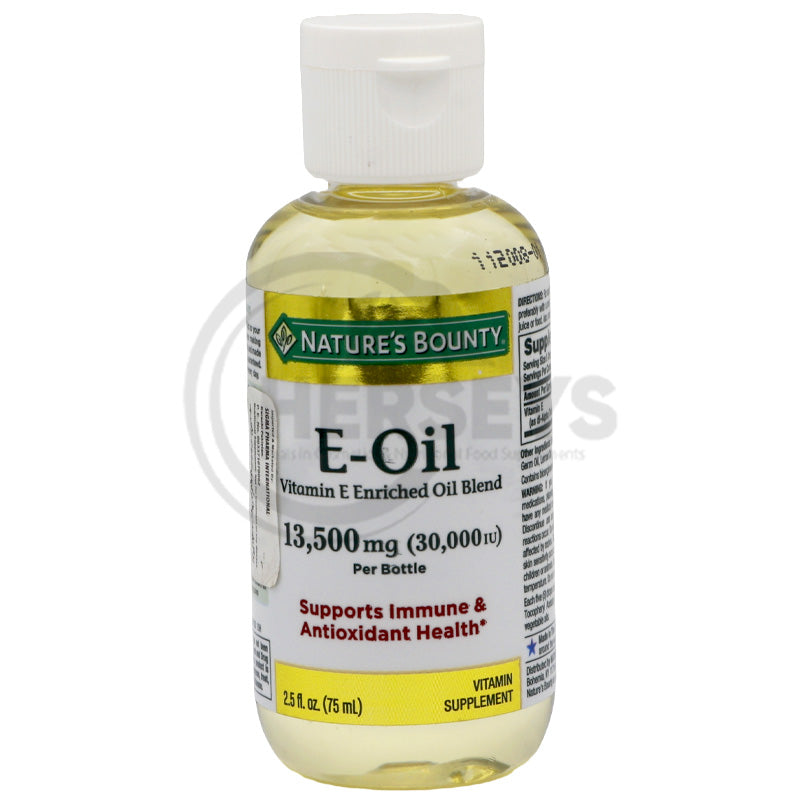 Nature's Bounty Vitamin E Oil 30000IU per bottle 2.5 fl oz 75ml Liquid