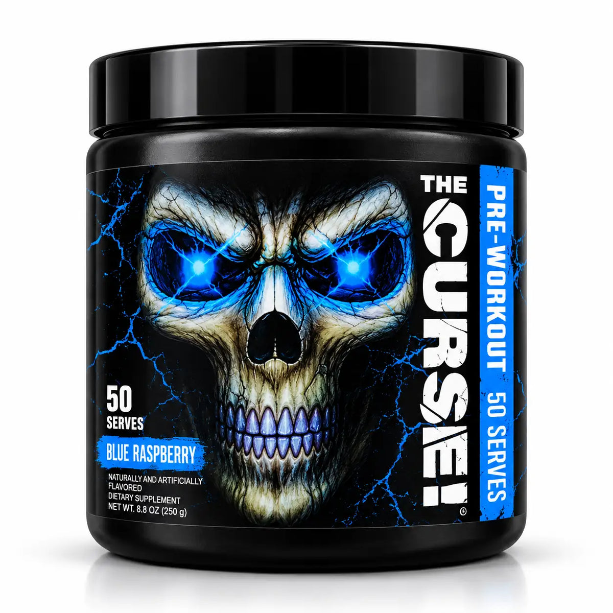 JNX Sports The Curse! Pre-Workout Blue Raspberry 250g — 50 Servings