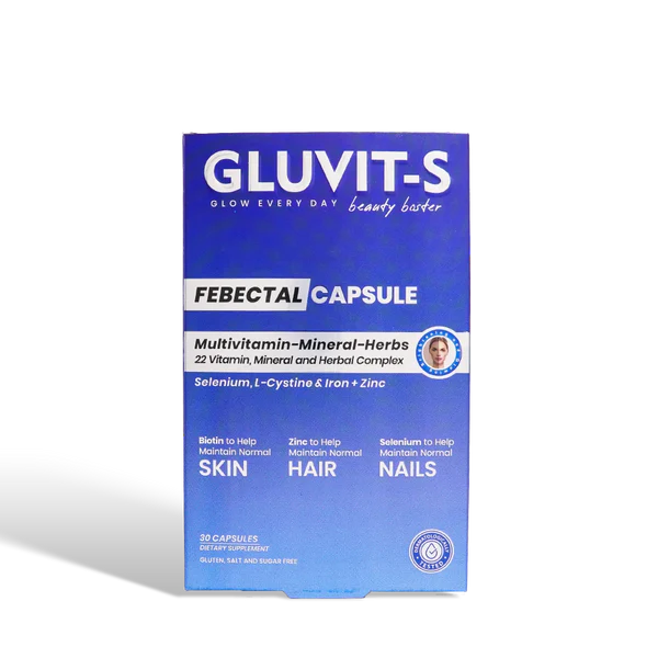 GLUVIT-S Febectal Multivitamin 30 Vegan Capsules