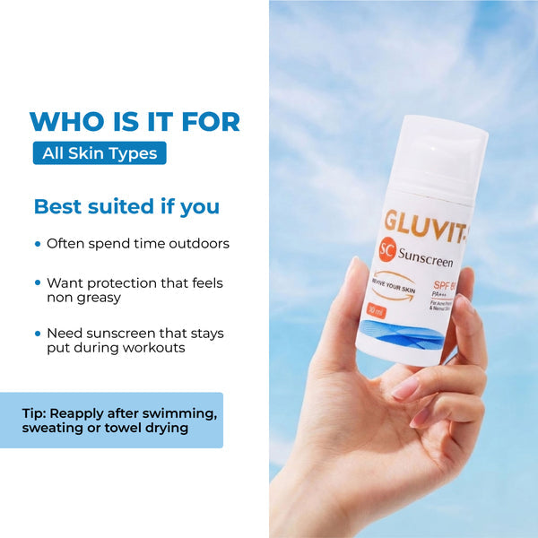 GLUVIT-S Sunscreen SPF 60 PA+++ | 30 ml