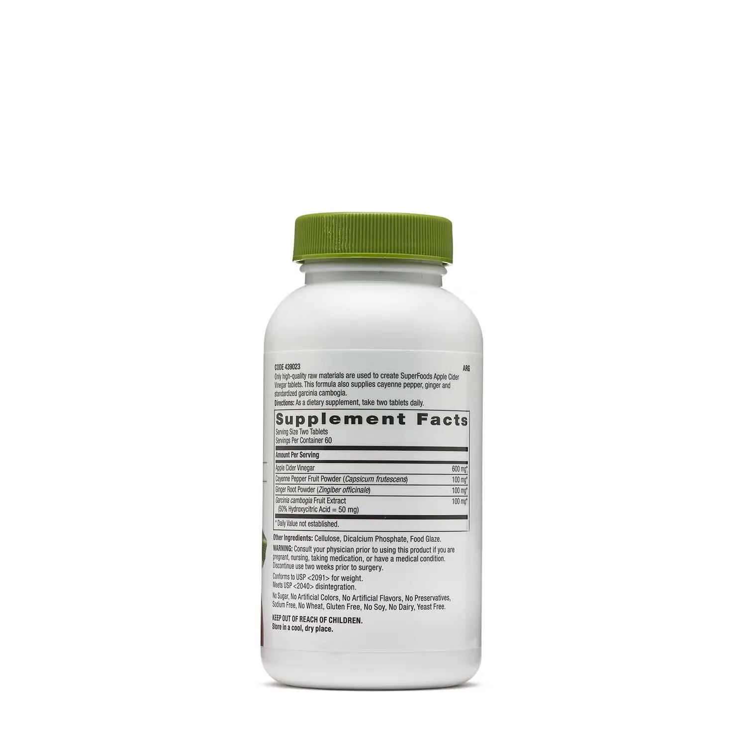 GNC Apple Cider Vinegar 120 Tablets