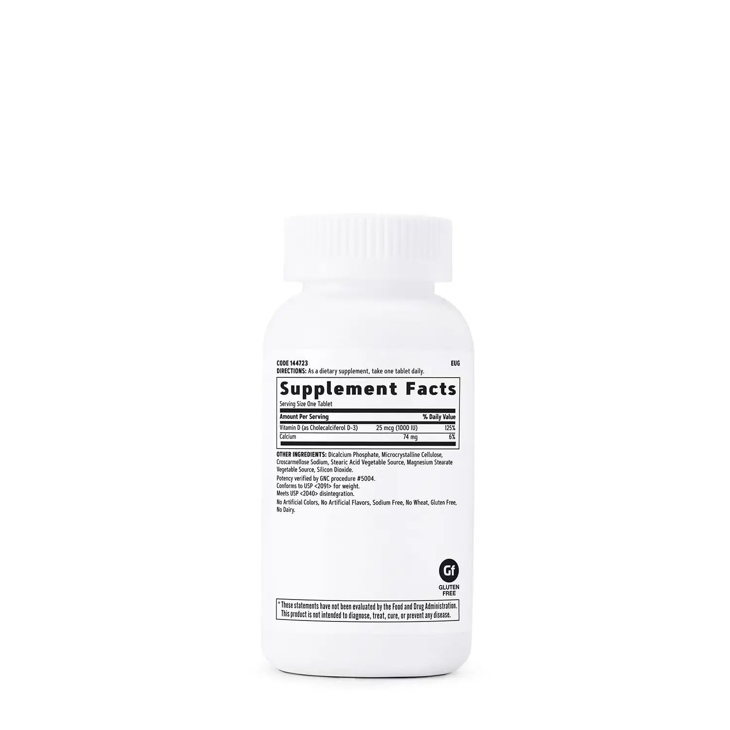 GNC Vitamin D3 25mcg 1000IU 180 Tablets