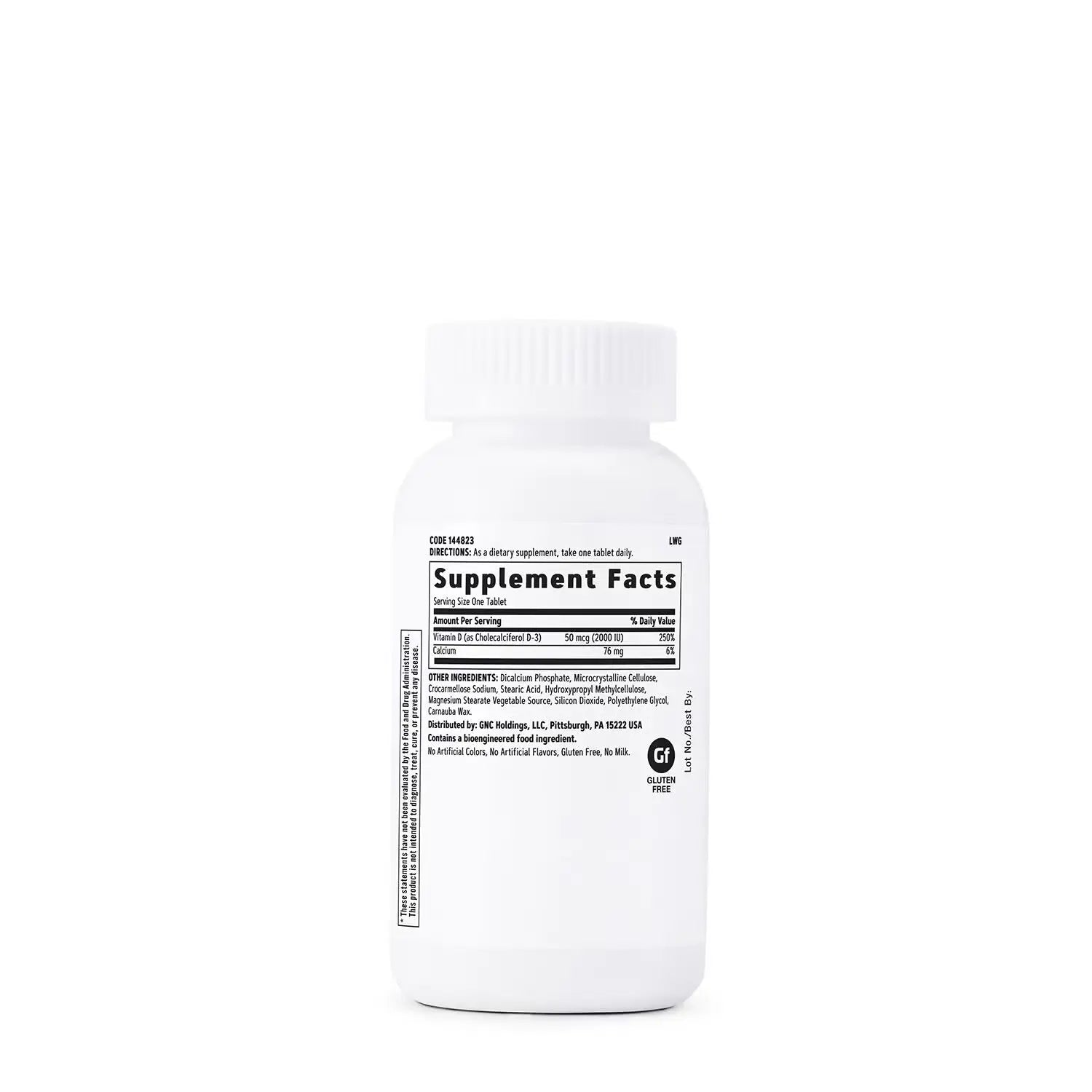 GNC Vitamin D3 50mcg 2000 IU 180 Tablets