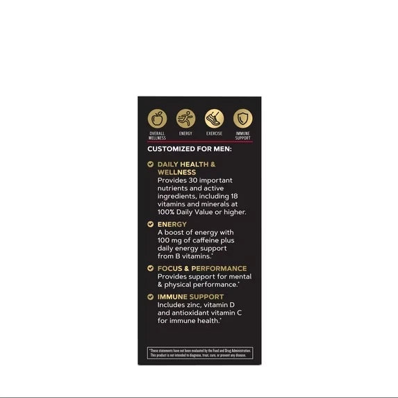 GNC Mega Men Essentials Energy One Daily Multi 60 Caplets ( Expiry 08/2026 )