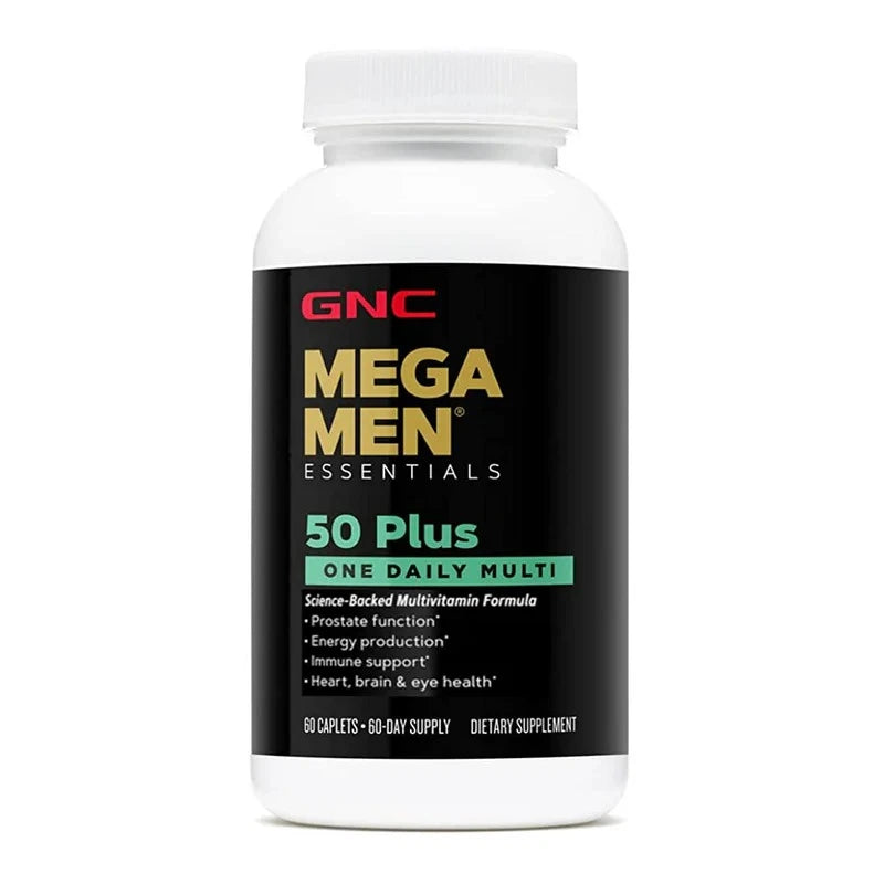 GNC Mega Men Essentials 50 Plus One Daily Multi 60 Caplets