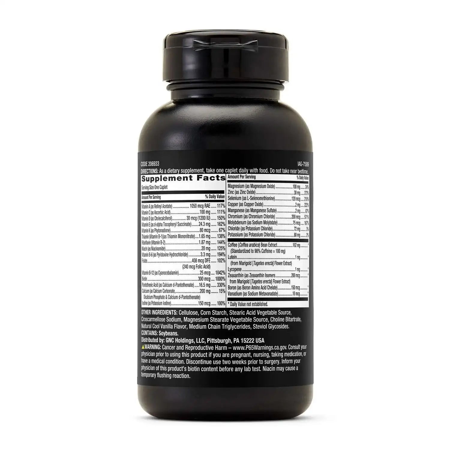 GNC Mega Men Essentials Energy One Daily Multi 60 Caplets