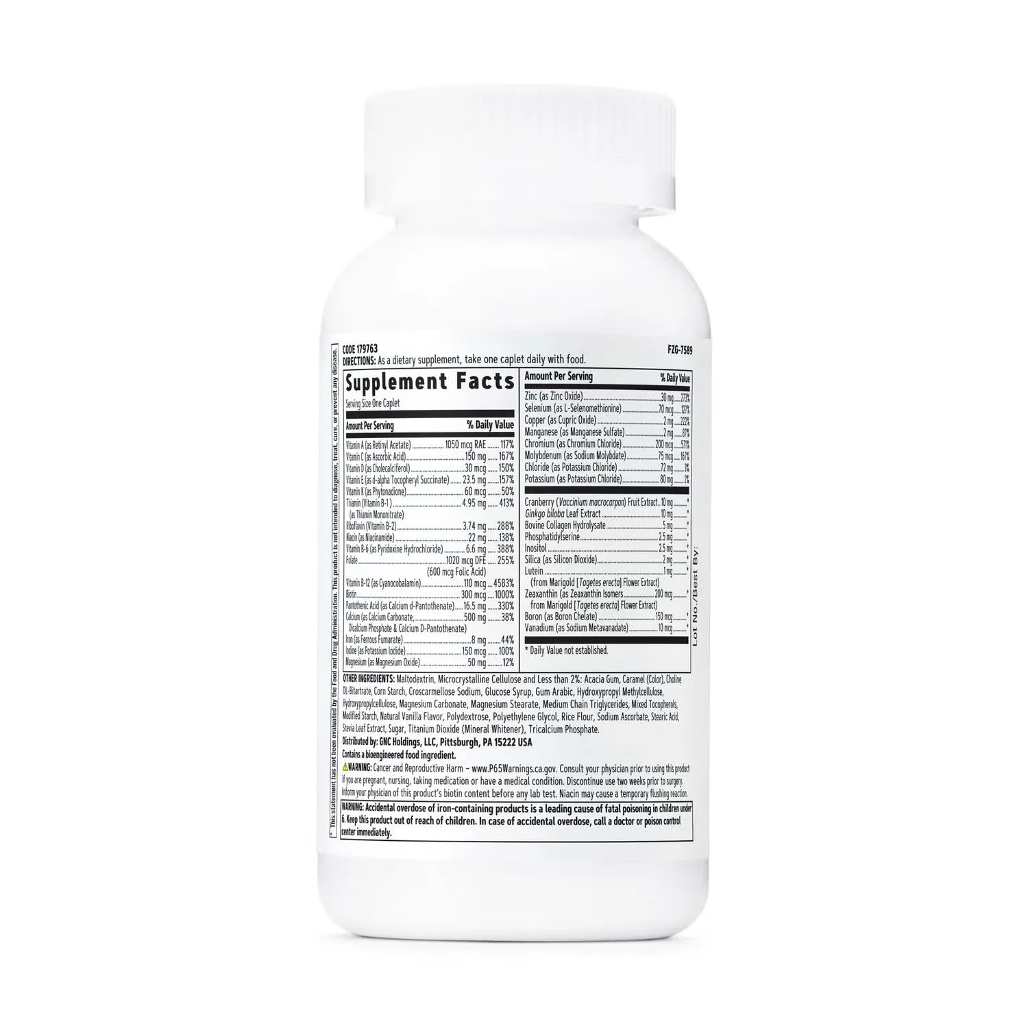 GNC Women's One Daily Multivitamin 50 Plus 60 Caplets