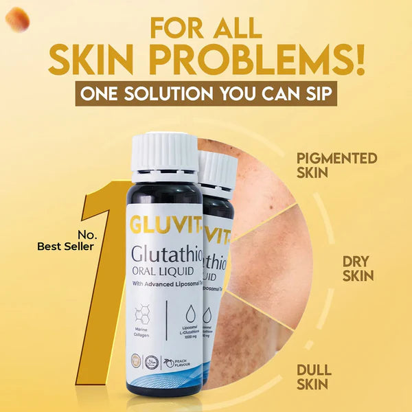 Gluvit-S Glutathione Oral Liquid 15 Shots x 30ml