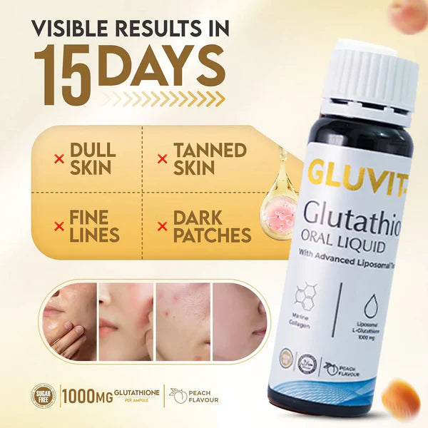 Gluvit-S Glutathione Oral Liquid 15 Shots x 30ml