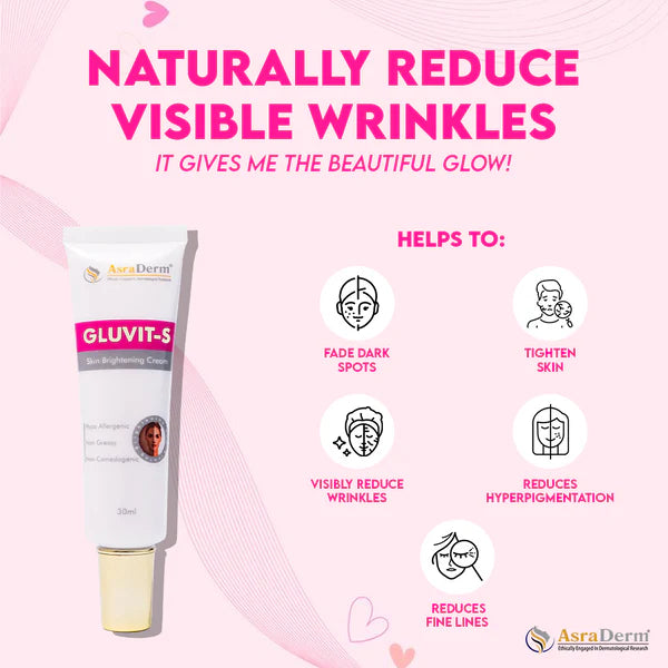 Gluvit-S Glutathione Skin Brightening Cream 30ml