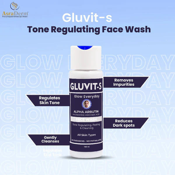 GLUVIT-S Skin Whitening Face Wash 100 ml