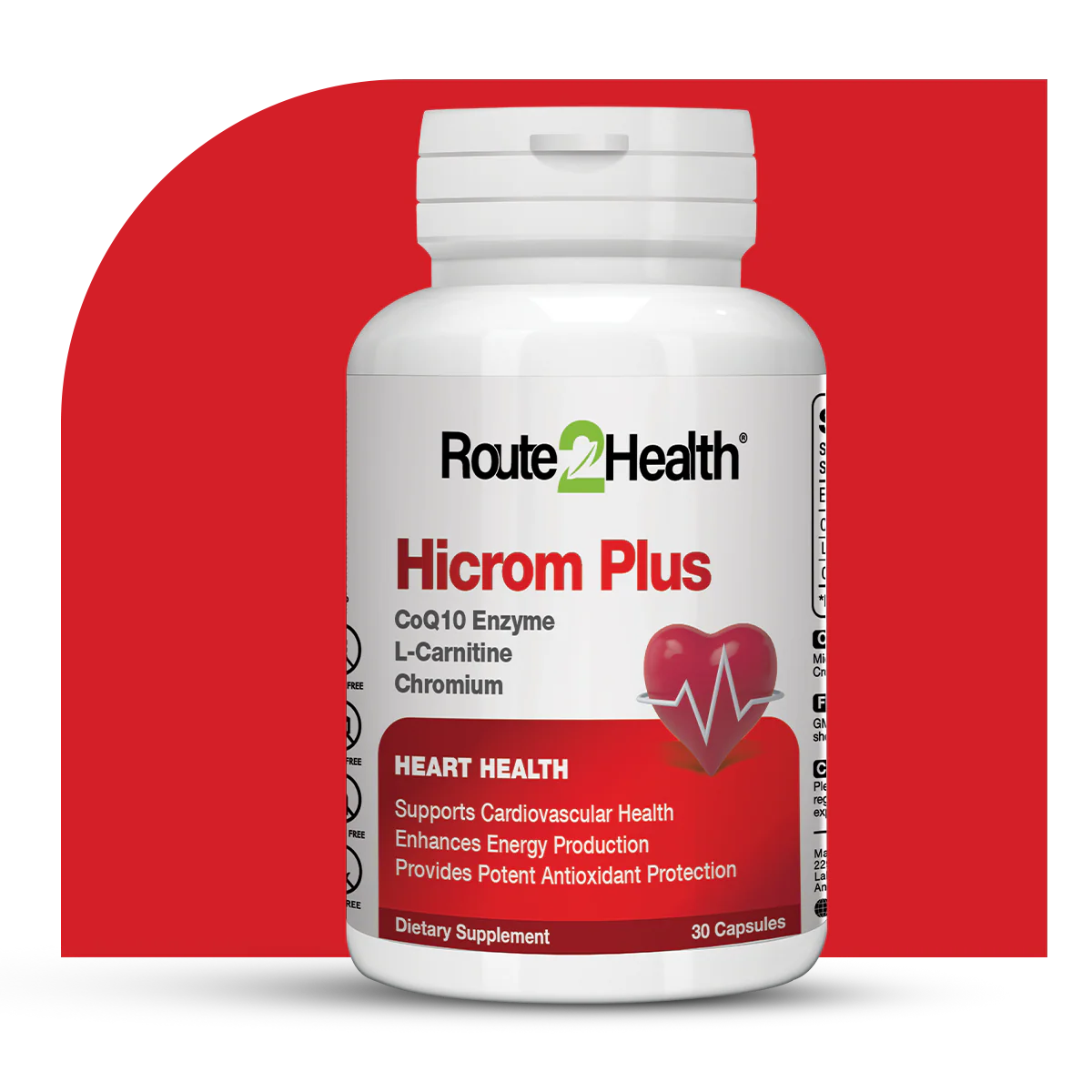 Route2Health Hicrom Plus CoQ10 30 Capsules