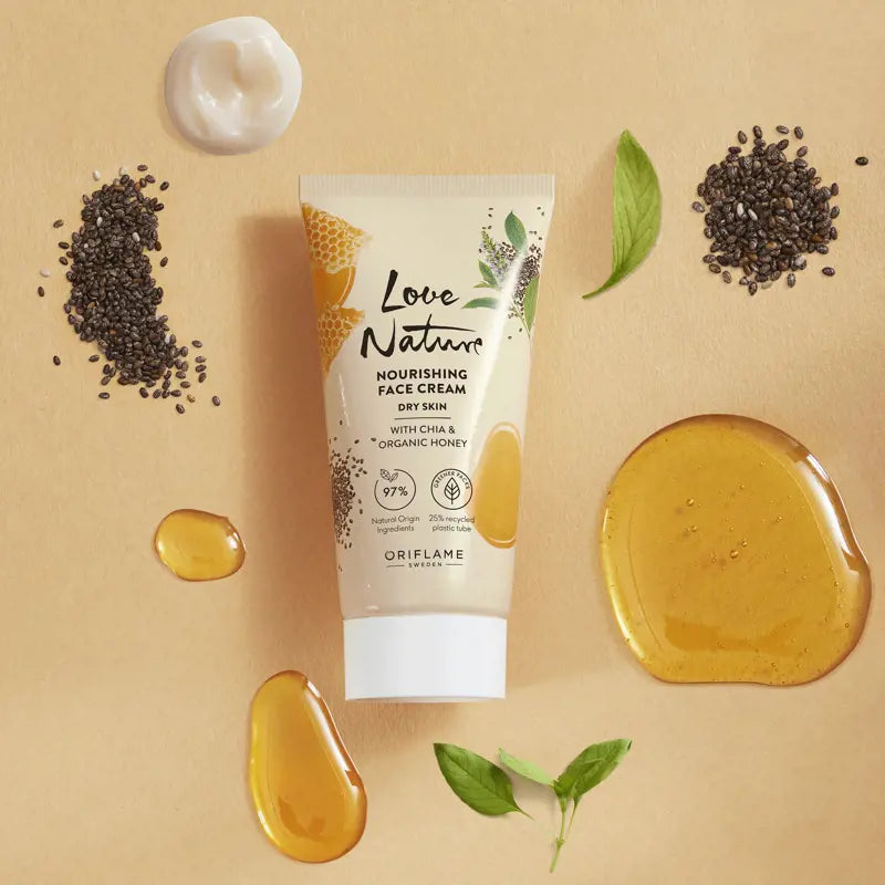 Oirflame Love Nature Nourishing Face Cream with chia & organic honey 50 ML
