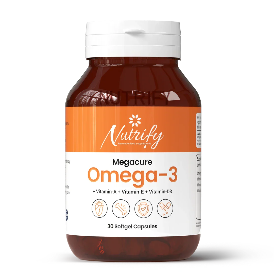 Nutrify Megacure Omega 3 Softgels