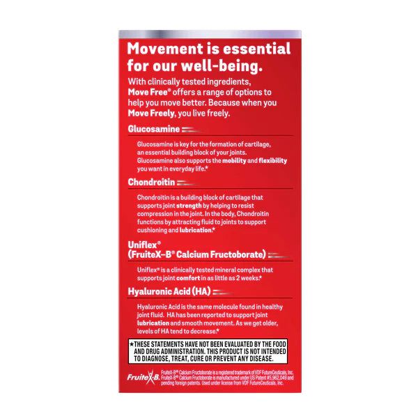 Move Free Advanced Glucosamine plus Chondroitin Joint Supplement 80 Tablets