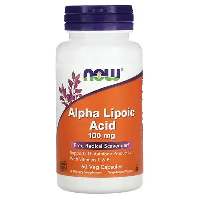 NOW Foods Alpha Lipoic Acid 100 mg 60 Veg Capsules