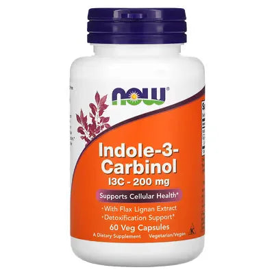 NOW Foods Indole 3 Carbinol 13 C 200 mg 60 Capsules